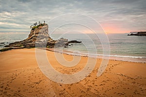 Camello Beach in Santander, Cantabria, Spain photo